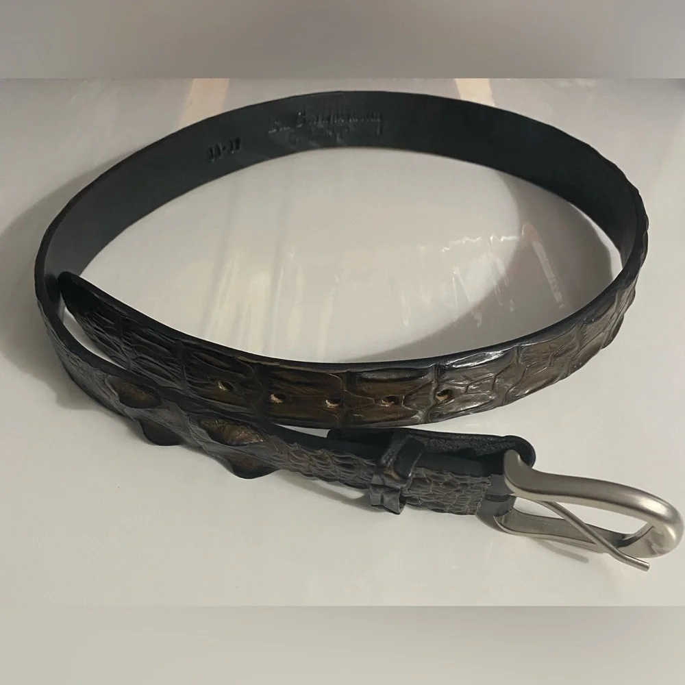 Boss Croc by Savannah Genuine Saltwater Crocodile Belt, Sz 34-87​, Vintage, NWOT